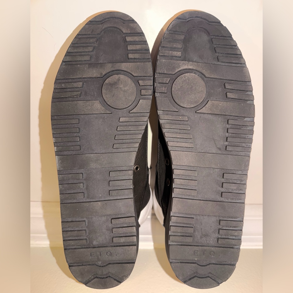 ETQ Amsterdam High 2 Leather Sneakers Black White - Picture 5 of 12